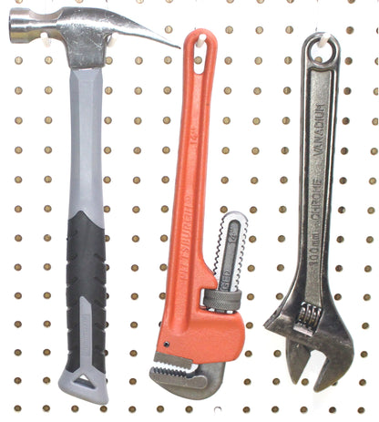 J & L Style Plastic White Pegboard Locking Hooks Kits - Multi-Packs | Garage storage jewelry tools crafts Plastic Peg board hooks