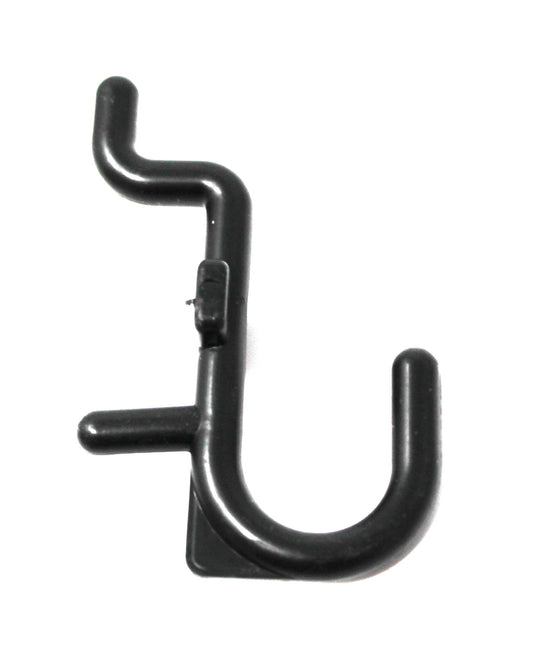 NON-Locking J Style Black Plastic Pegboard Hooks Plastic Pegboard Hooks - Crafts / Tools