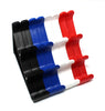Plastic Horizontal Fishing Rod Wall Rack - Holds 3 Rods Fishing Rods, Hiking Poles, Ski Poles, Cue or Hockey Sticks