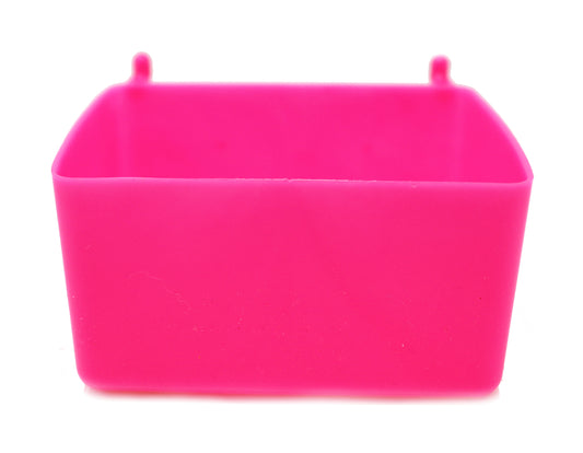 Small Plastic Pink PegBoard Storage / Part Bins- Organizer garage, home or shop