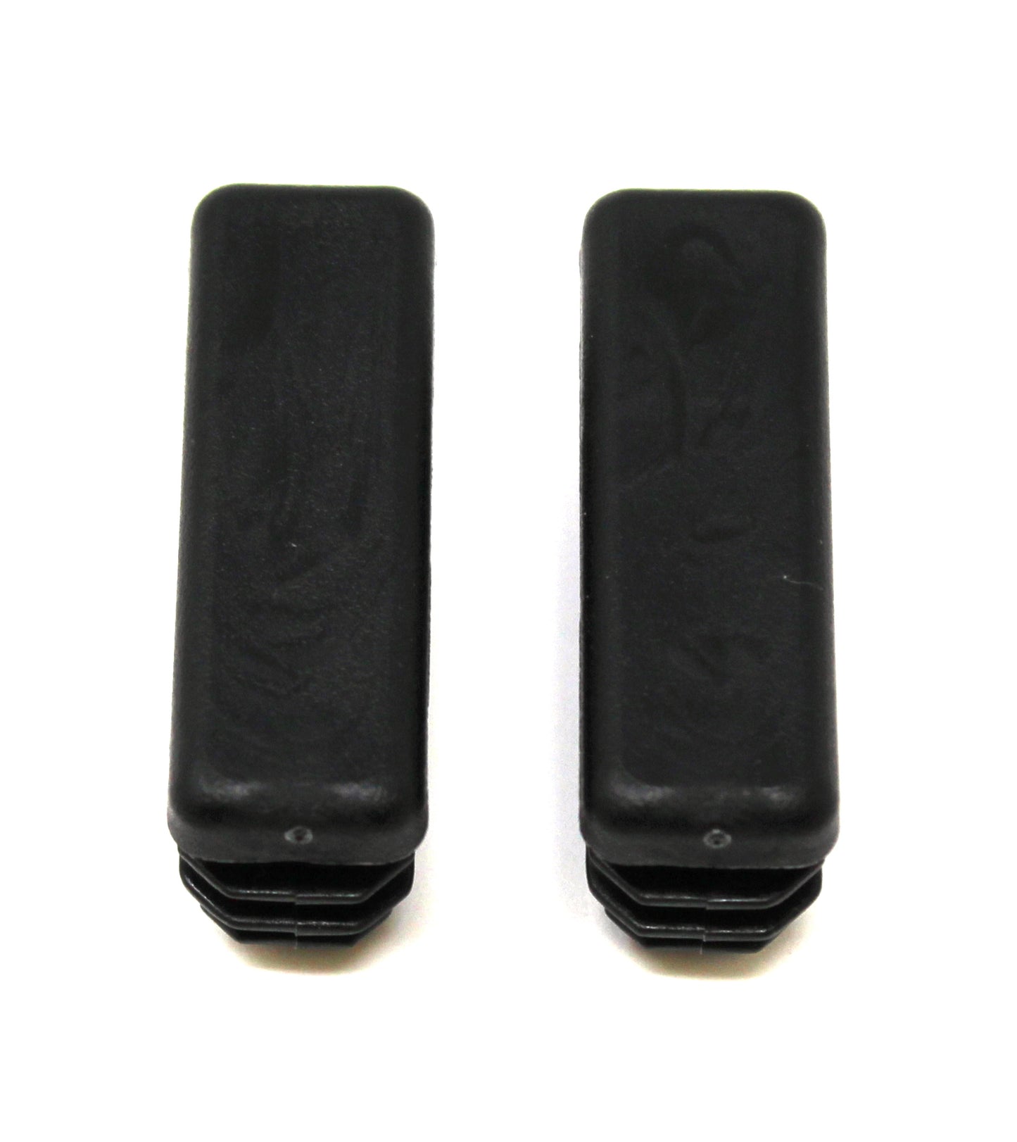 Tubing Caps 1/2 x 1-1/2 inch Rectangle Black Plastic, Finishing Plug, Pipe Tubing End Cap, Durable Chair Glide Universal