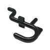 NON-Locking J Style Black Plastic Pegboard Hooks Plastic Pegboard Hooks - Crafts / Tools -Multi-Quantity packs