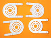 WALMART 16 Piece Pegboard Plastic Bin and Plastic Tool Holder Kit  (6) Red & (6) Yellow bins Plus (4) Tool holders