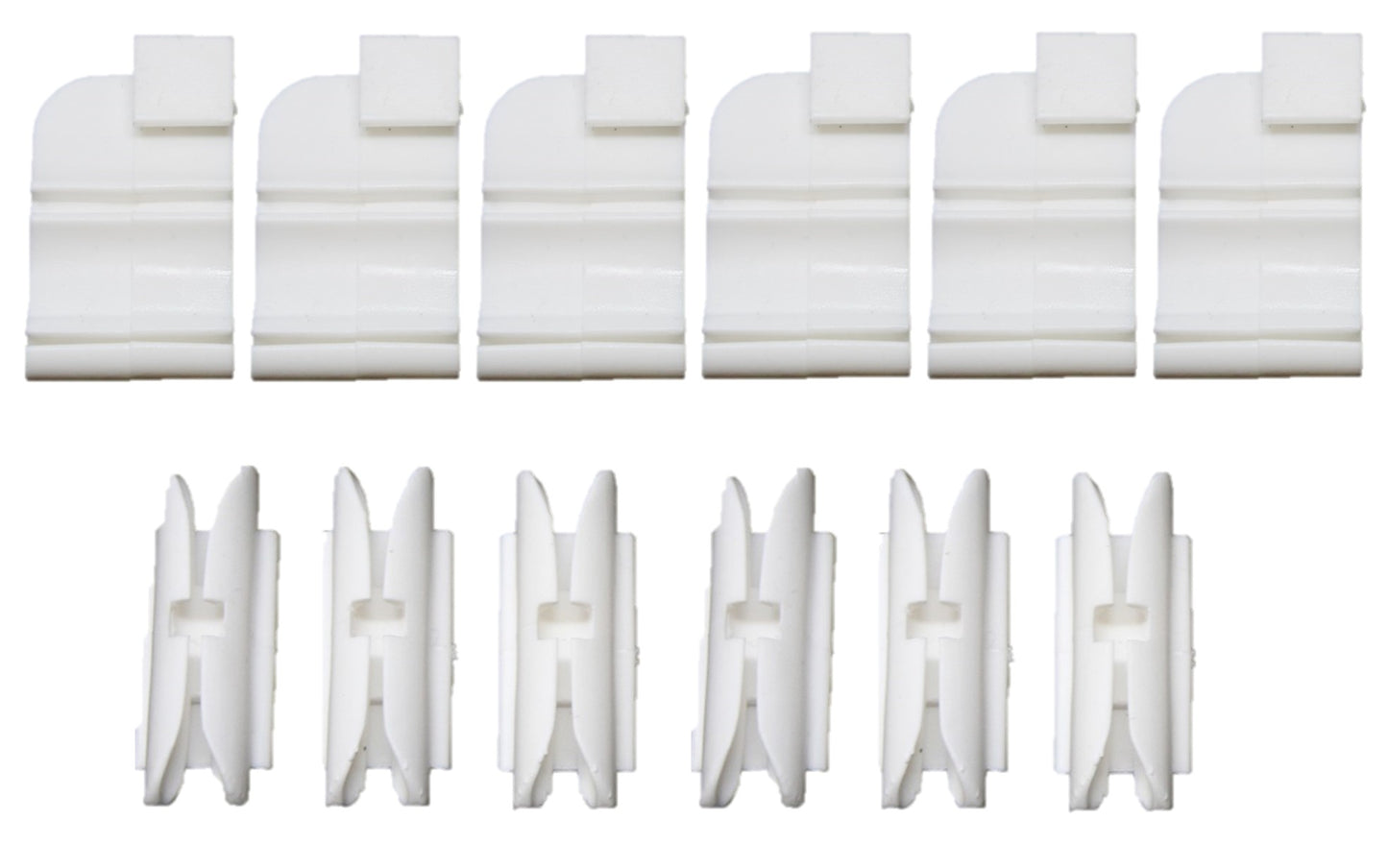 Plastic Headliner Center & Side Bow Mounting Snap Clips Kit - Includes (6) 4012532681  1967-1972 GM A Body & (6)4012532682 1967-1974 GM A F X Body