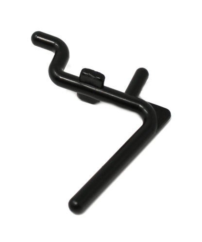 NON-Locking L Style Black Plastic Pegboard Hooks Plastic Pegboard Hooks - Crafts / Tools