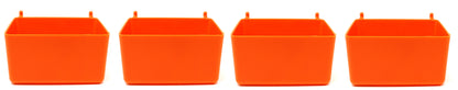 Small Plastic Pegboard Storage/Parts Bins - Multi-Color/Quantity Pick a Pack