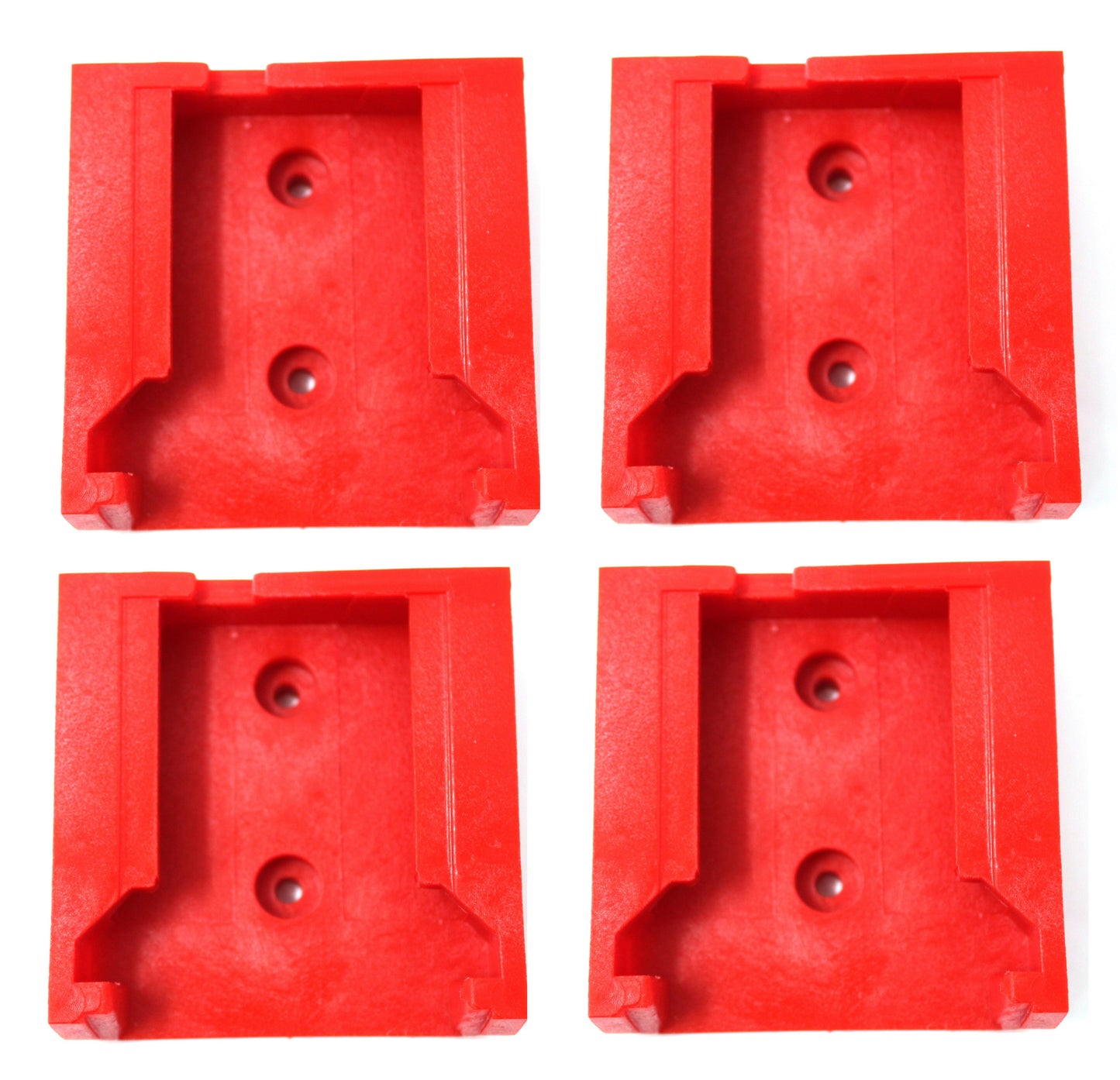 Plastic M18 Battery Holder Wall Mount with Screw Holes Compatible with Milwaukee M18 Batteries