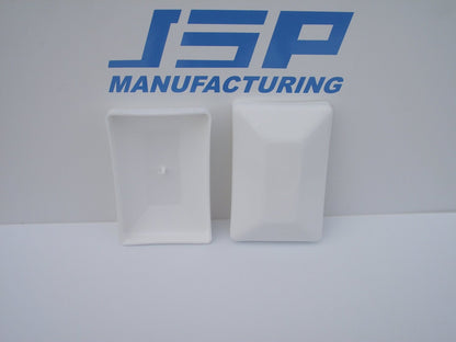 4x6 Nominal (3-5/8"x 5-5/8") White Fence Post Caps Fits Treated Posts 4x6 Nominal Fence Post Caps WHITE