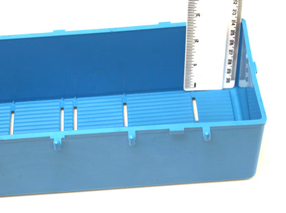Heavy Duty Blue Peg Board Storage Bin - Parts Storage Bins Hooks to Peg Tool Board Workbench Craft