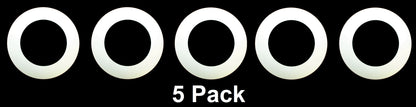 Plastic 4.25" Light Trim Goof Ring for 4" Inch Lighting Fixture Recessed Can - Multi-Colors Black or White