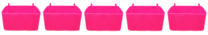 Small Plastic Pink PegBoard Storage / Part Bins- Organizer garage, home or shop