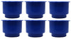 Blue 3-5/8 Jumbo Cup Recessed Drop in for Boat RV Car Truck Pool Table Sofa Inserts Large Size
