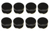 Tubing Caps 1" Round Black Plastic Tubing Hole Plug End Cap, 1 inch OD Tube Pipe Cover Plug, Heavy Duty Plastic Plug Cap Insert, Durable Chair Glide
