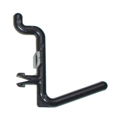L Style Plastic Black Locking Pegboard Hook Kit - Multi-Pack / Garage storage jewelry tools crafts Plastic Peg board hooks