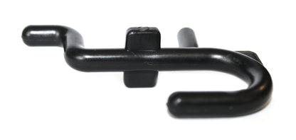 NON-Locking J Style Black Plastic Pegboard Hooks Plastic Pegboard Hooks - Crafts / Tools -Multi-Quantity packs