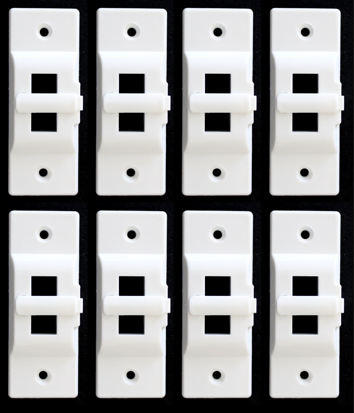 White Hinge Lock Light Switch Guard Cover - Prevent accidental turning on & off