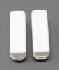 Tubing Caps 1/2 x 1-1/2 inch Rectangle White Plastic, Finishing Plug, Pipe Tubing End Cap, Durable Chair Glide Universal