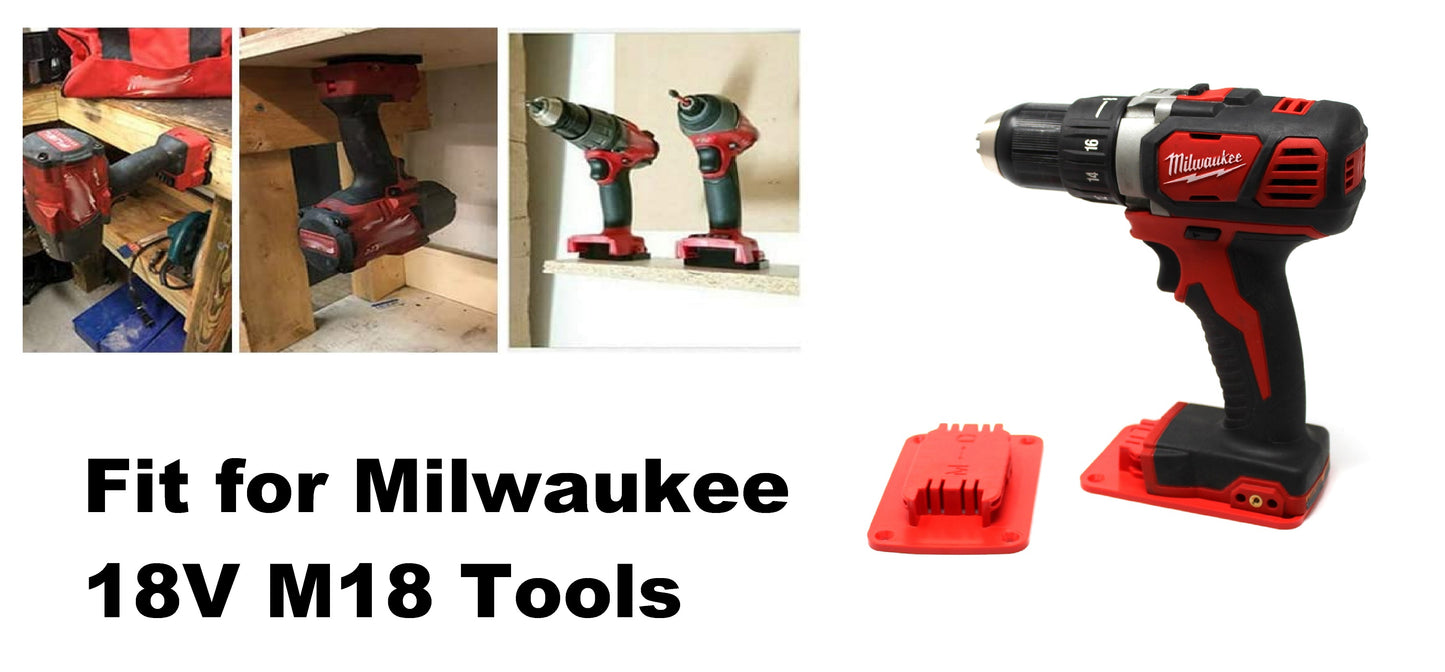 Plastic Power Tool Holder Mount for Milwaukee M18 or Dewalt 20V 12V Power drill