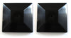 4x4 Nominal (3-5/8"x 3-5/8") Black Plastic Fence Post Caps with Nail Hole