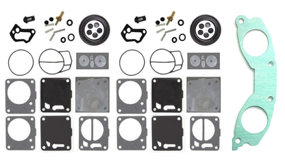 Yamaha Mikuni Dual Carb Rebuild Kit with Base Gasket 62T-13556-00-00 Super Jet 700 Wave Raider Wave Venture XL