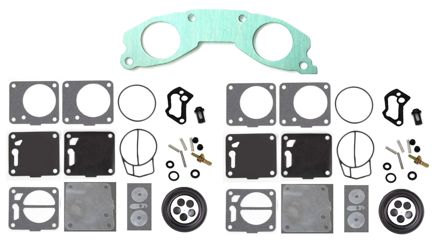 Yamaha Mikuni Dual Carb Rebuild Kit with Base Gasket 62T-13556-00-00 Super Jet 700 Wave Raider Wave Venture XL