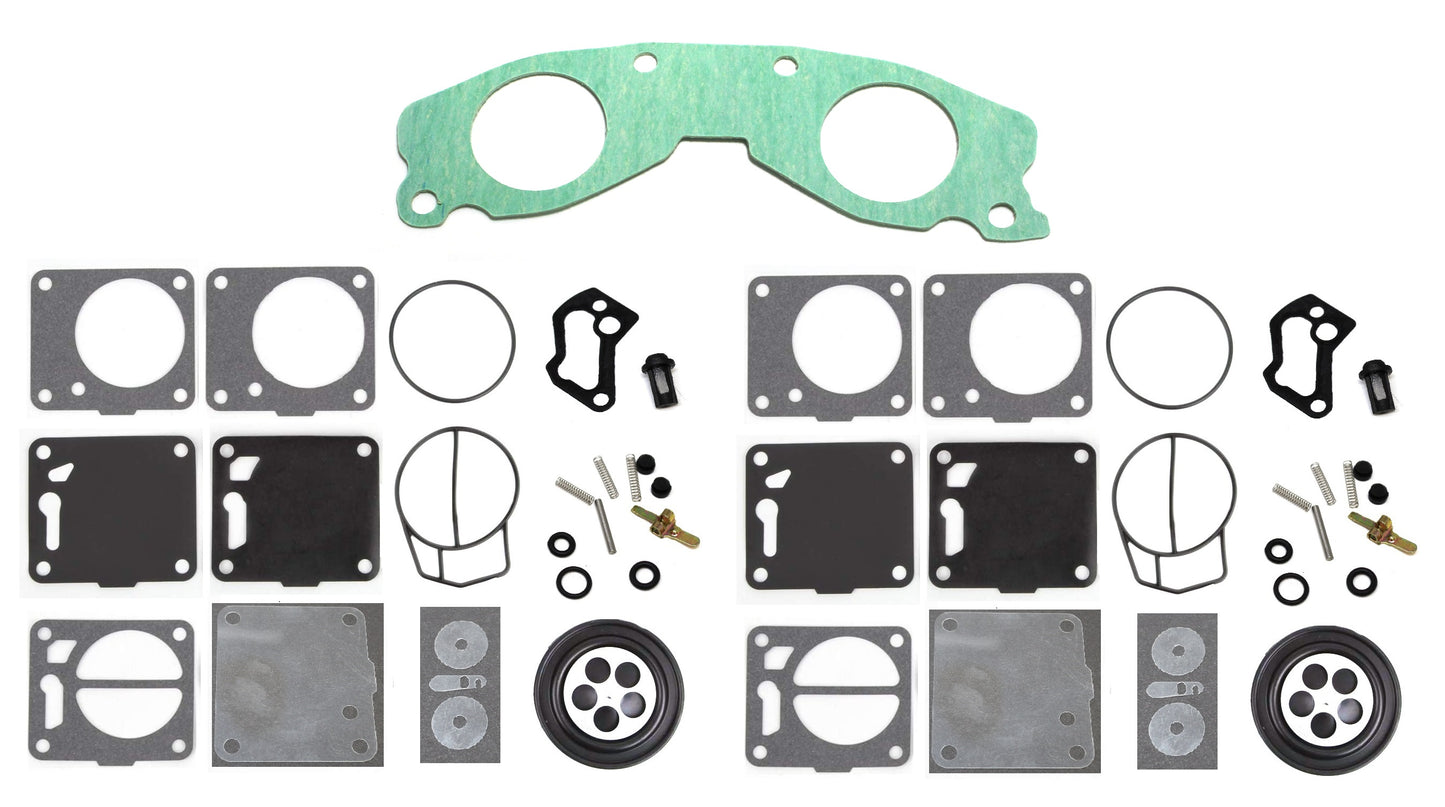 Yamaha Mikuni Dual Carb Rebuild Kit with Base Gasket 64X-13556-00-00 XL 760 Wave Runner Wave Blaster Wave Venture