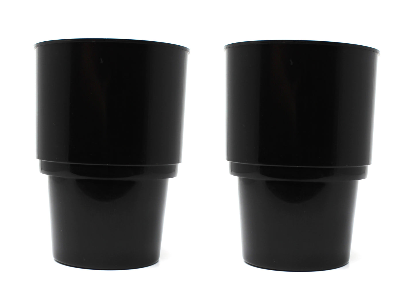 Black Universal Plastic Jumbo Drink Cup Holder Insert holds Jumbo / Oversized / Cups Tumblers