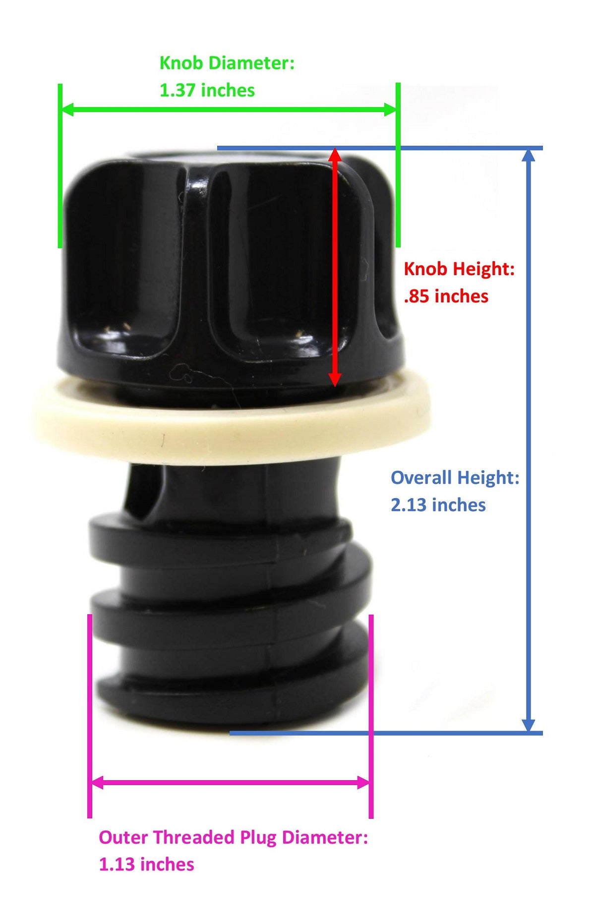 Cooler Drain Plug Gasket Assembly for Yeti, RTIC, ORCA, OVO