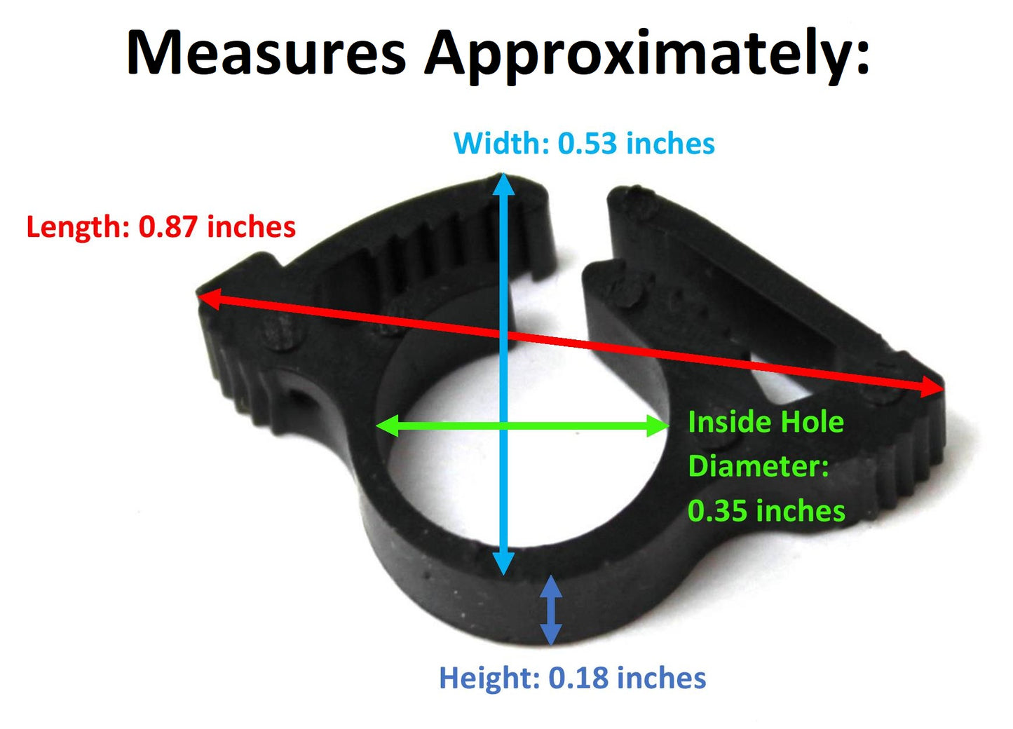 1/4 inch High Pressure Drip Irrigation Tubing Clamps - Multi-Pack