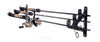 Plastic Horizontal Fishing Rod Wall Rack - Holds 3 Rods Fishing Rods, Hiking Poles, Ski Poles, Cue or Hockey Sticks