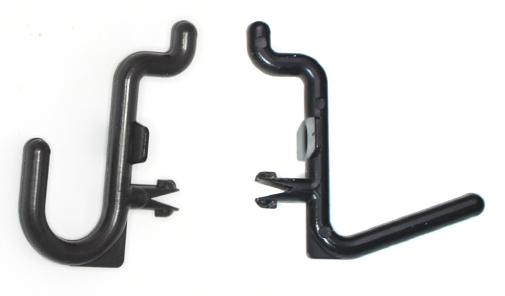 Steel Secure Curved J-hook For Pegboard, super heavy duty metal J shaped  peg hooks board lock tool display holder grid hanger