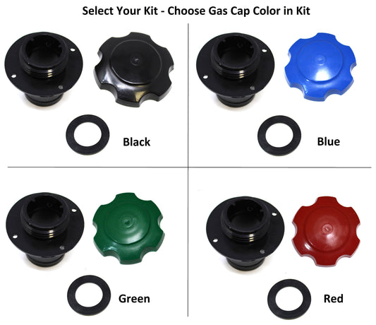 Aftermarket Kawasaki Jet Ski Gas Cap, Gasket & Fuel Tank Filler Neck Kit OEM# 59231-3734/51049-3714