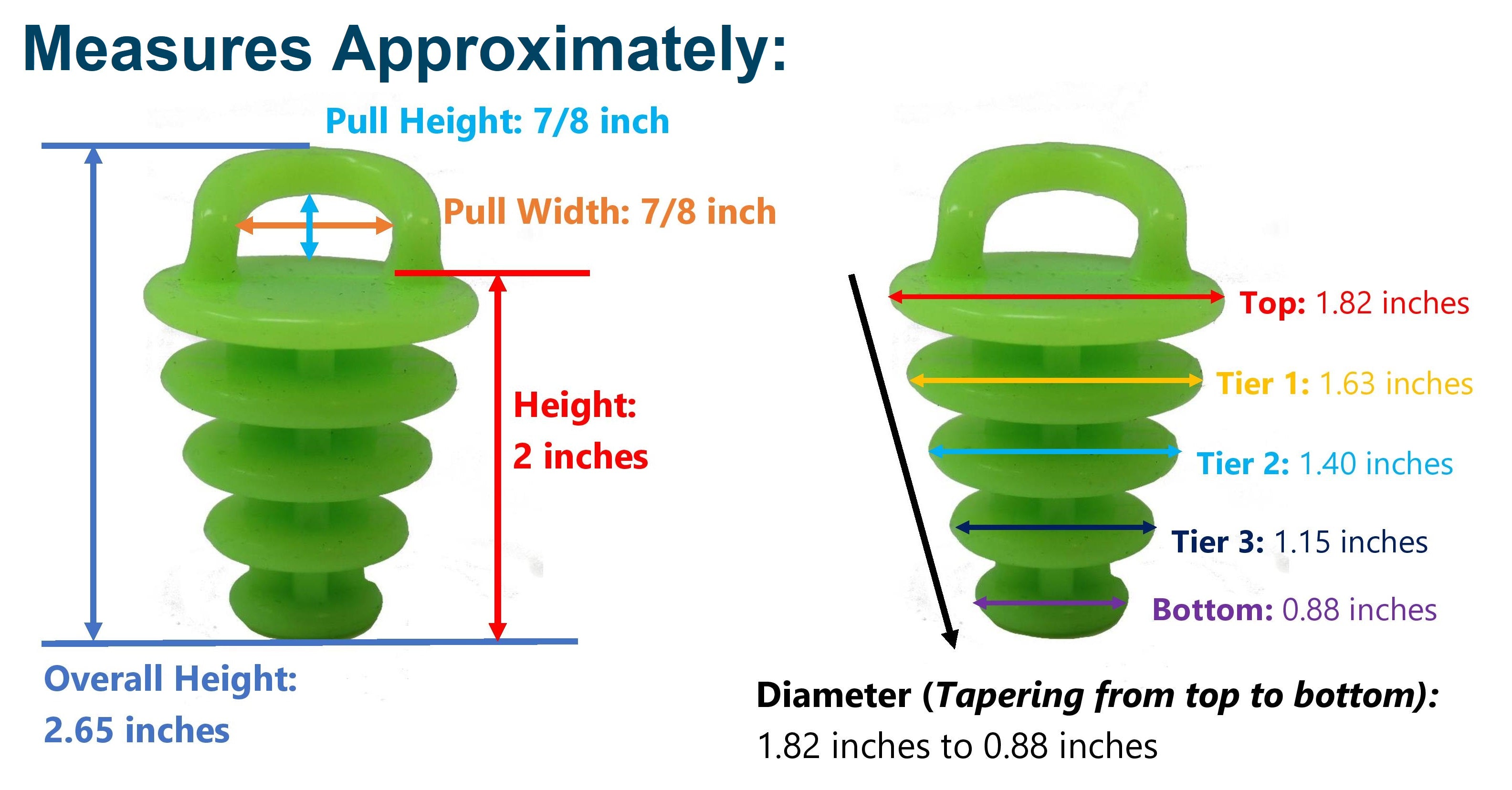 Kayak Scupper Plug | Sit on Top Kayak Hole Plugs Neon Green / Glow-in ...