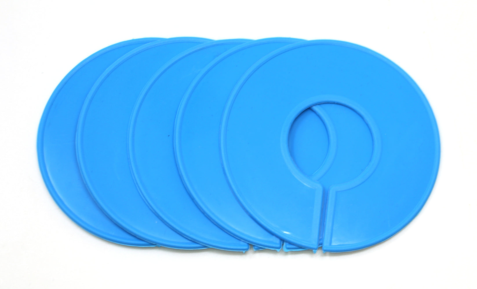 Blue Round Plastic Rack Size Dividers for round & square rods - 20 Pac ...