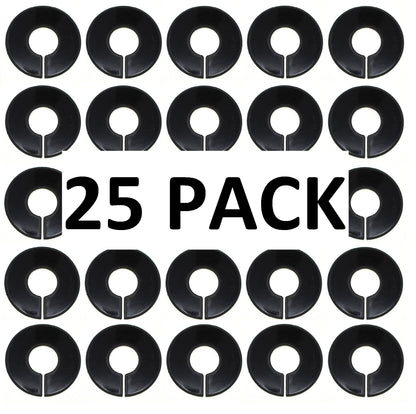 Black Round Plastic Blank Rack Size Dividers - Multi-Pack
