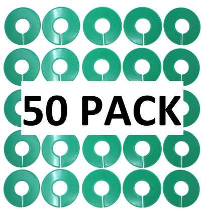 Green Round Plastic Blank Rack Size Dividers - Multi-Pack