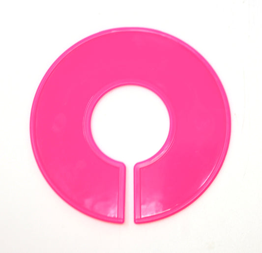 Pink Round Plastic Blank Rack Size Dividers for round and square rods - 20 Pack