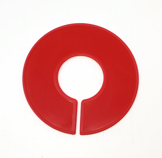 Red Round Plastic Blank Rack Size Dividers for round & square rods - Multi-Pack