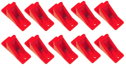 Plastic Red Mini Roof Snow and Ice Guard -Multi-Quantity Pack | Prevent Sliding Snow Stop Buildup