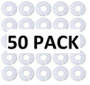 Walmart White Round Plastic Blank Rack Size Dividers - Multipack